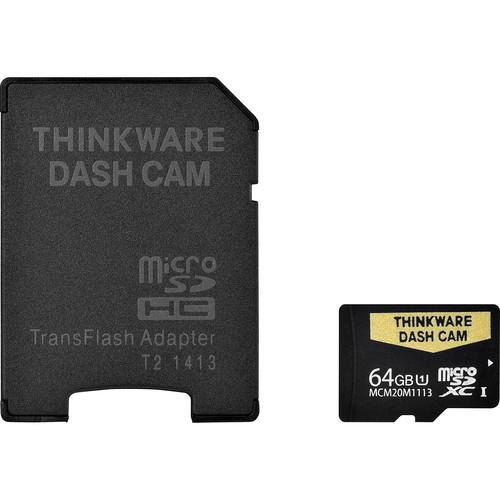 Thinkware 64GB Dash Cam UHS-I microSDXC Card with SD Adapter