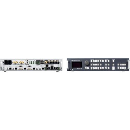 Analog Way 10-Input Hi-Resolution Mixer Seamless Switcher with 4-HDBaseT INs 2-Mirrored HDMI HDBaset OutPuts