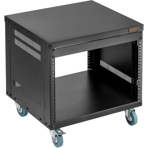 Auray ERS- 8U Steel Equipment Rack with 3" Casters