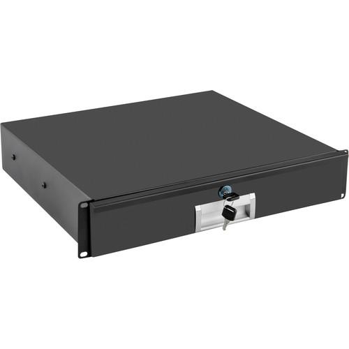 Auray RD-L-2U Two-Space Locking Rack Drawer