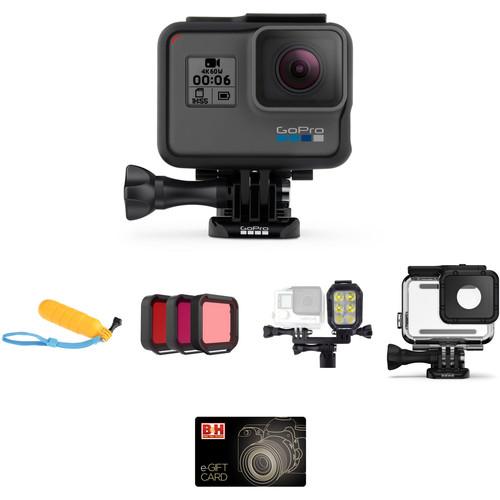 GoPro HERO6 Black Underwater Kit with LED Light