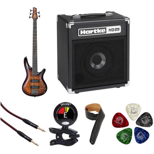 Ibanez SR405EQM SR Standard Series 5-String Electric Bass Starter Kit