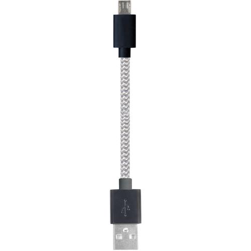 iEssentials Tangle-Free USB Type-A Male to Micro-USB Male Charge & Sync Cable
