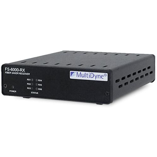 MultiDyne 6-Channel Fiber Saver Transmitter for Optical Digital Signals Up to 4.25GB s and SDI 3GB s