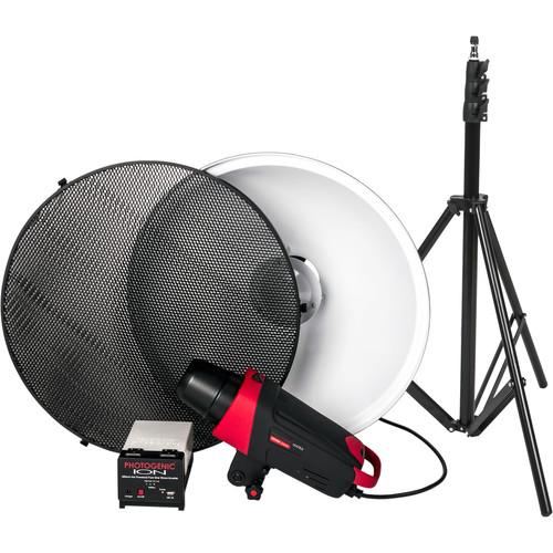 Photogenic Matrix MCD400R Monolight with Ion Inverter, Beauty Dish, Grid, and Stand
