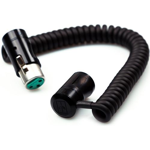 Remote Audio Low-Profile XLR3F to Low-Profile XLR3M Balanced Coiled Jumper Cable