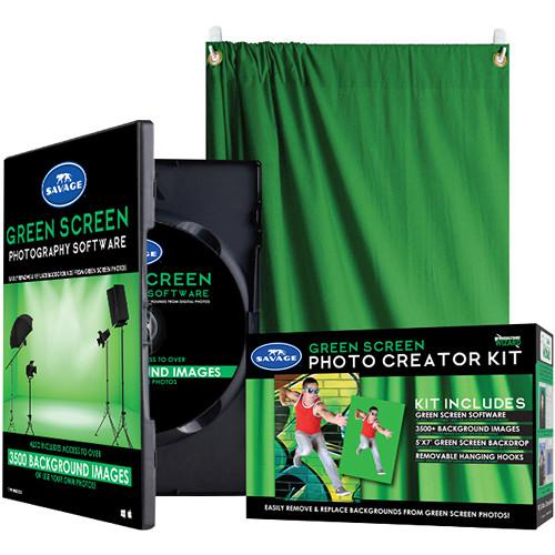 Savage Green Screen Photo Creator Kit with Digital Software, Savage, Green, Screen, Photo, Creator, Kit, with, Digital, Software