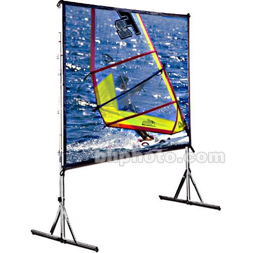 Draper Cinefold Folding Portable Front Projection Screen with Heavy Duty Legs - 68 x 92" - 120" Diagonal - Video Format - Matte White