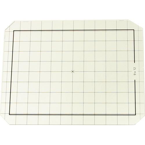 Linhof 4x5 Groundglass Focusing Screen with 9x12 Markings, cm Grid and Roll Film Scoring