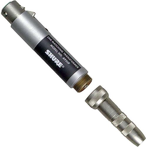 Shure A95UF - Line Matching Transformer for 75 to 300 Ohm Mics - In-Line XLR Female to 1 4" Barrel