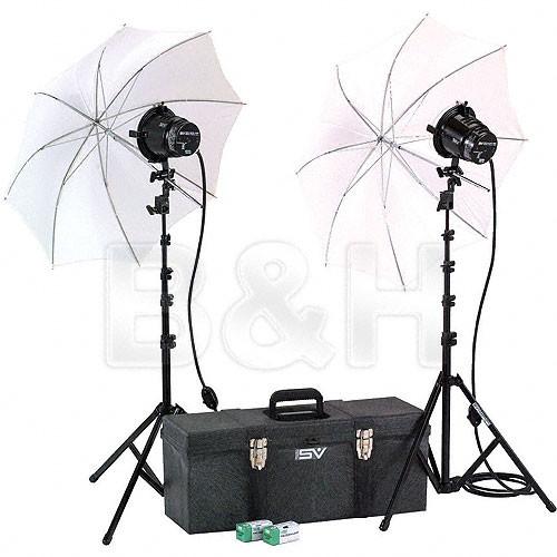 Smith-Victor K42-U 2-Light 1200 Watt Toolbox Kit with Umbrellas