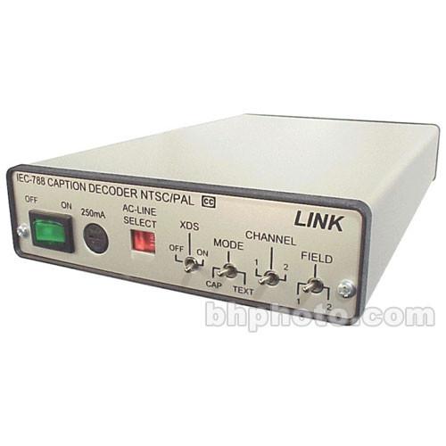 Link Electronics IEC-788R Closed Caption Decoder - NTSC PAL, Composite , Y C CC1, CC2, CC3, CC4, T1, T2, T3, T4 with remote capabilities
