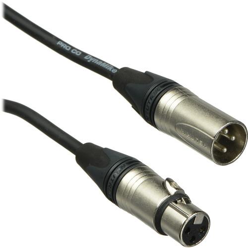 Pro Co Sound Excellines XLR Male to XLR Female Lo-z Microphone Cable - 100