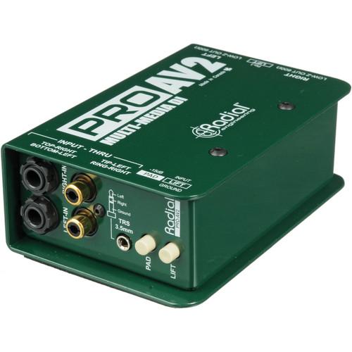 Radial Engineering ProAV2 - Audio Video Passive Stereo Direct Box