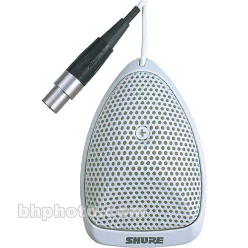 Shure MX391W C Microflex Cardioid Surface Mount Microphone