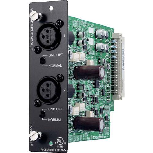 Toa Electronics D-921F - 2 x Mic Line 24-Bit Input Module for D-901 and DP-K1