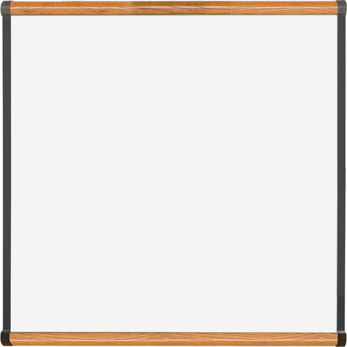 Best Rite Porcelain Steel Whiteboard with Medium Oak Origin Trim