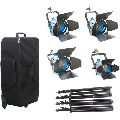 CAME-TV 4-Piece Fresnel Tungsten Light Set