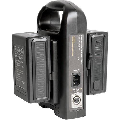 CAME-TV V-Mount Battery Charger Kit with 2 x 95Wh Li-Ion Batteries