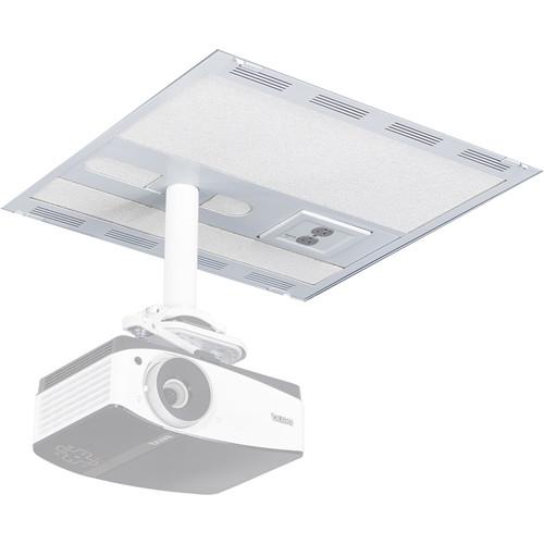 Chief Plenum-Rated Storage Box and Column Drop with 2-Gang Filter & Surge