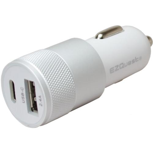 EZQuest USB Type-A and Type-C Car Charger