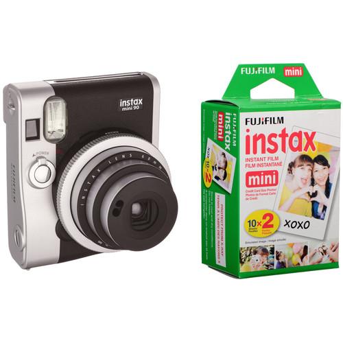 FUJIFILM INSTAX Mini 90 Neo Classic Instant Film Camera with Twin Pack of Film Kit
