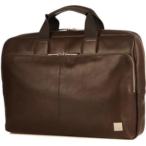 KNOMO USA Newbury Leather Briefcase for 15" Laptop