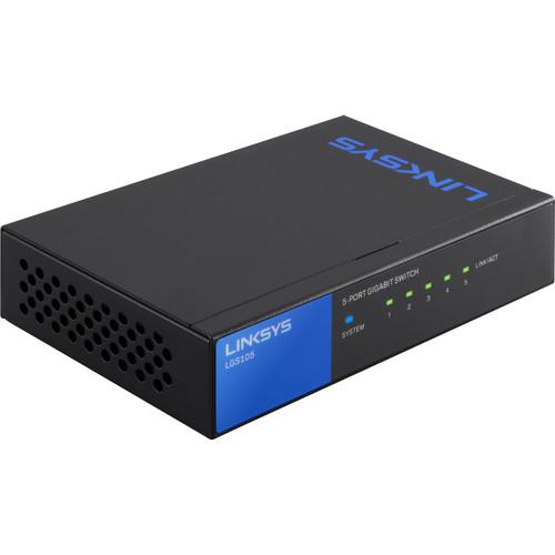 Linksys LGS105 5-Port Unmanaged Gigabit Ethernet Switch