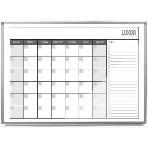 Luxor 48 x 36" Magnetic Dry-Erase Monthly Calendar