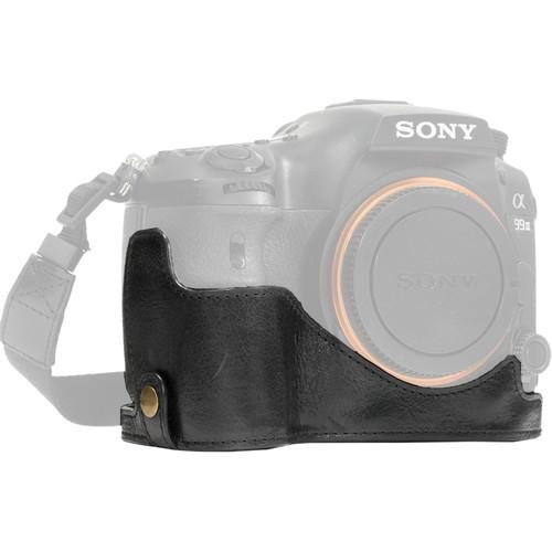 MegaGear Ever Ready Leather Half Case and Strap for Sony Alpha a99 II
