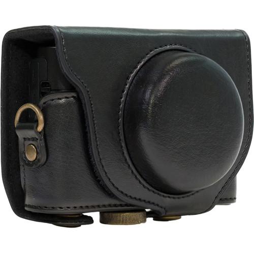 MegaGear Ever Ready PU Leather Camera Case and Strap for Sony Cyber-shot DSC-WX500