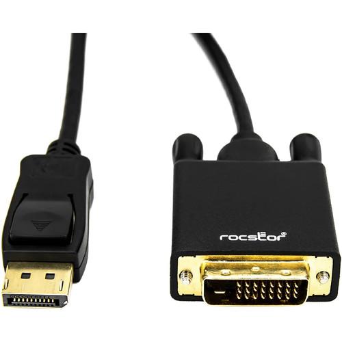 Rocstor DisplayPort Male to DVI-D Male 24 1 Video Converter Cable