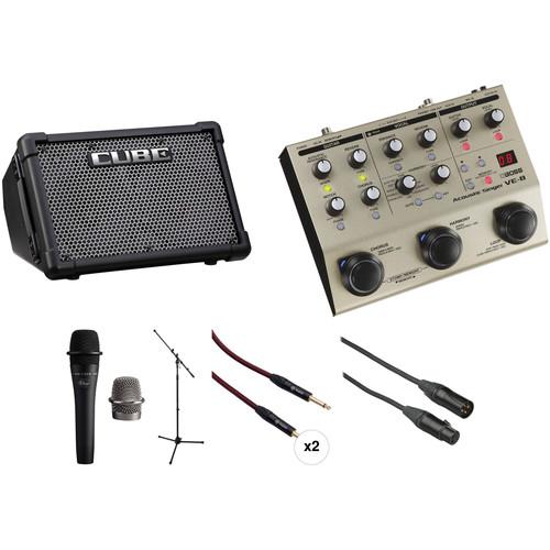 Roland CUBE Street EX Amplifier Kit with Boss VE-8 Acoustic Singer and More