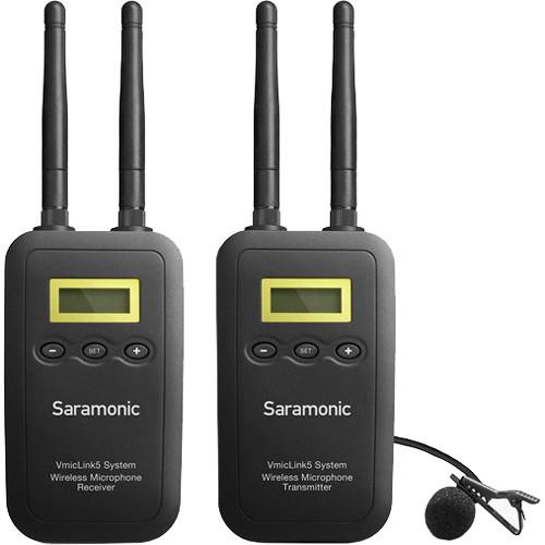Saramonic VmicLink5 5.8 GHz SHF Wireless Lavalier System and Receiver