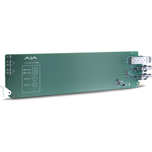 AJA openGear 2-Channel 3G-SDI to Multi-Mode LC Fiber Transmitter