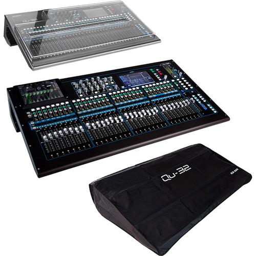 Allen & Heath Qu-32C 38-In 28-Out Digital Mixer Kit with Hard Cover and Soft Dust Cover