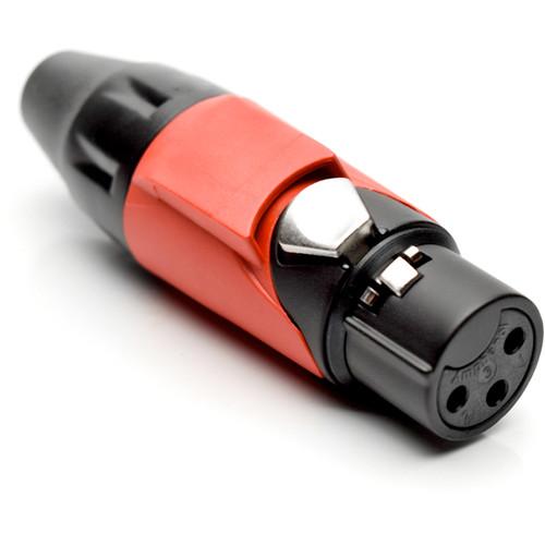 Amphenol AX3FB2M-AU 3-Pole Female XLR Connector with Gold Contacts and Black Finish