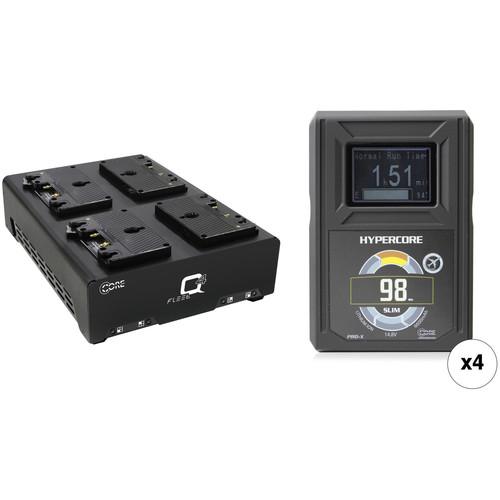 Core SWX HyperCore Slim 98 4-Battery Kit with Fleet Q Charger