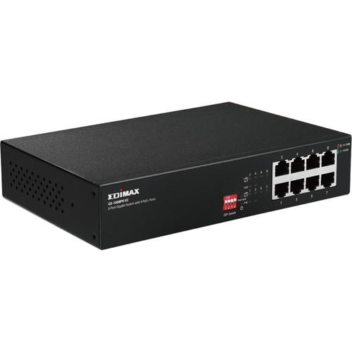 EDIMAX Technology GS-1008PH V2 8-Port Gigabit Ethernet Long Range PoE Managed Switch