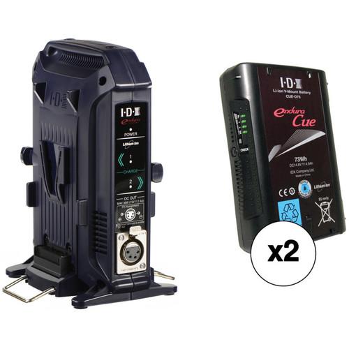 IDX System Technology CUE-D75 73Wh V-Mount 2-Battery Kit with Dual-Battery Charger
