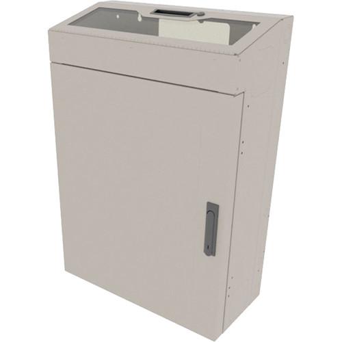 Middle Atlantic Pre-Configured 4 RU Low-Profile Wall Rack with 30" Usable Depth & Plexi Top