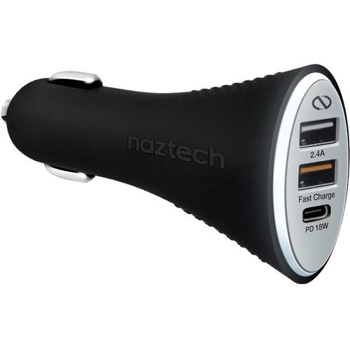 Naztech Power T3 Xtreme 3-Port USB Type-C PD Car Charger