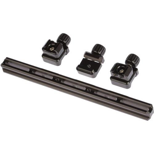 ProMediaGear 10" NATO Rail with Three Clamps & Two Cold Shoes for VRH21 Video Rig