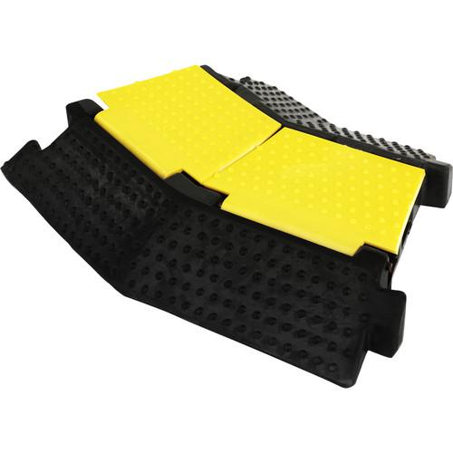 Pyle Pro PCBLCO32 Two-Channel Left-Turn Cable Protective Cover Ramp