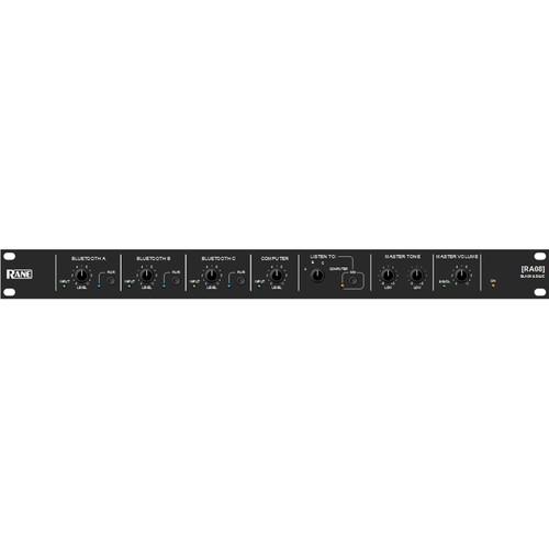 Rane Commercial Black & Blue Rackmount Bluetooth Mixer and Amplifier