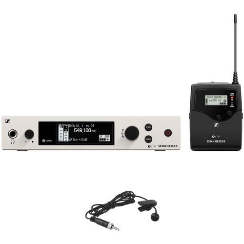 Sennheiser G4 300 Series Wireless Lavalier ME 4 Microphone Bundle Kit, AW