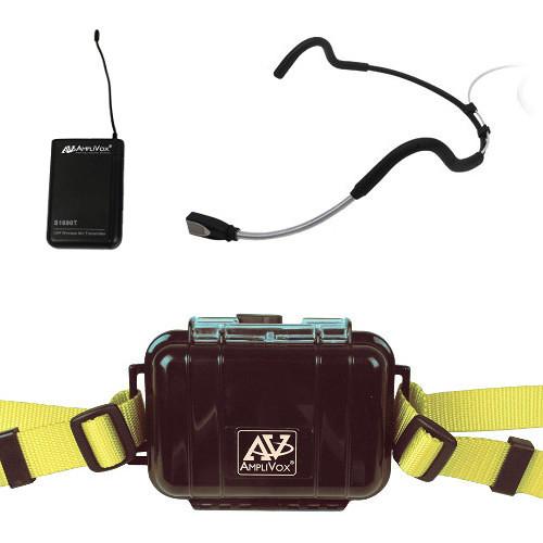 AmpliVox Sound Systems Waterproof Fitness Package with Transmitter