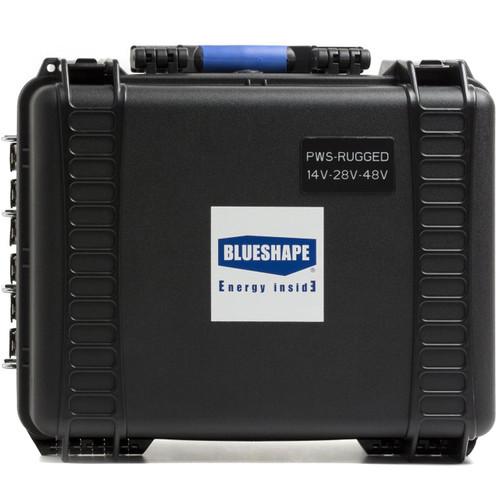 BLUESHAPE Gold Mount 4-Battery Power Station with Impact-Resistant Case