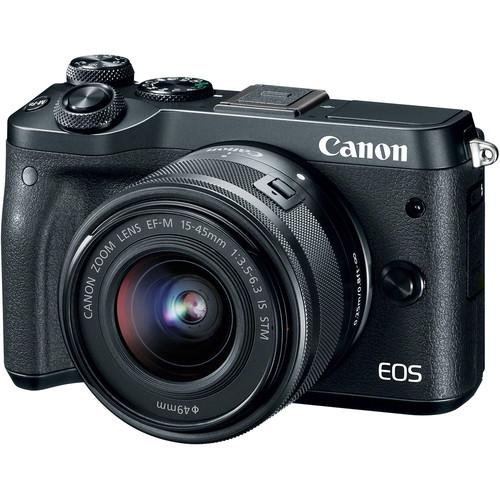 Canon EOS M6 Mirrorless Digital Camera with 15-45mm Lens