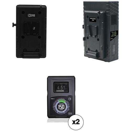 Core SWX HyperCore 150 Two-Battery Kit for Sony FS7 with X2S Vertical Charger